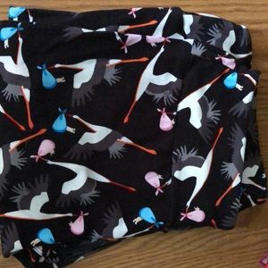Lularoe Stork Print T&C Leggings